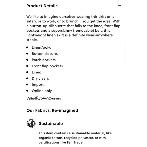 J.Crew seaweed green button front belted linen skirt *shop@iamwarrior - Picture 4 of 13